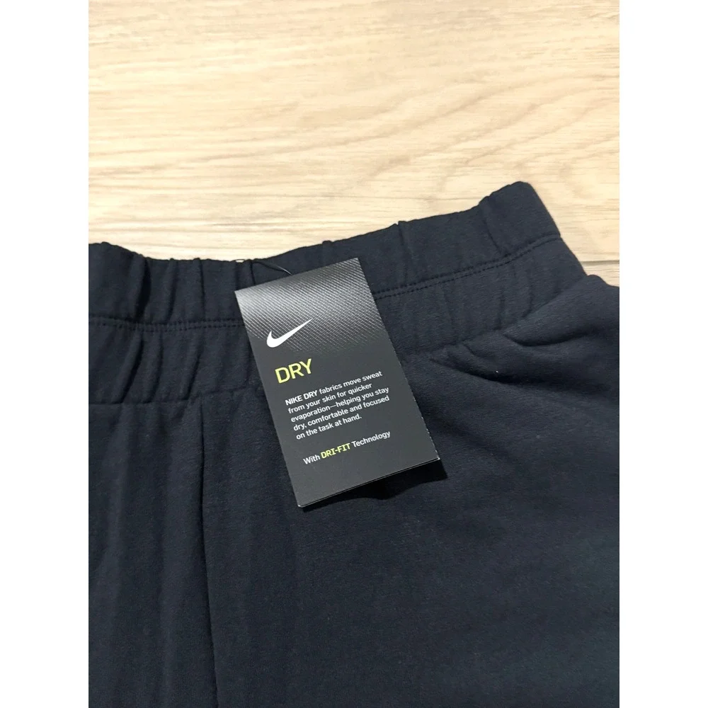 Nike Flow Victory Loose Fit Mid Rise Black Jogger Sweatpants Size S CQ0053 010